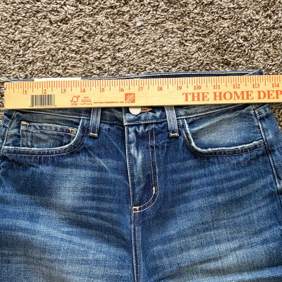 L'Agence Paris Adele Stove Pipe Jeans Size 24 High Rise Distressed Cropped NWT - Picture 6 of 12